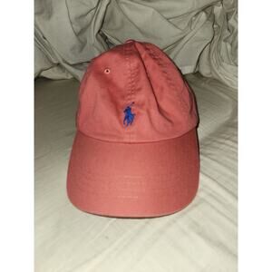 Vintage Classic Polo Ralph Lauren Coral with Navy Embroidery Baseball Cap